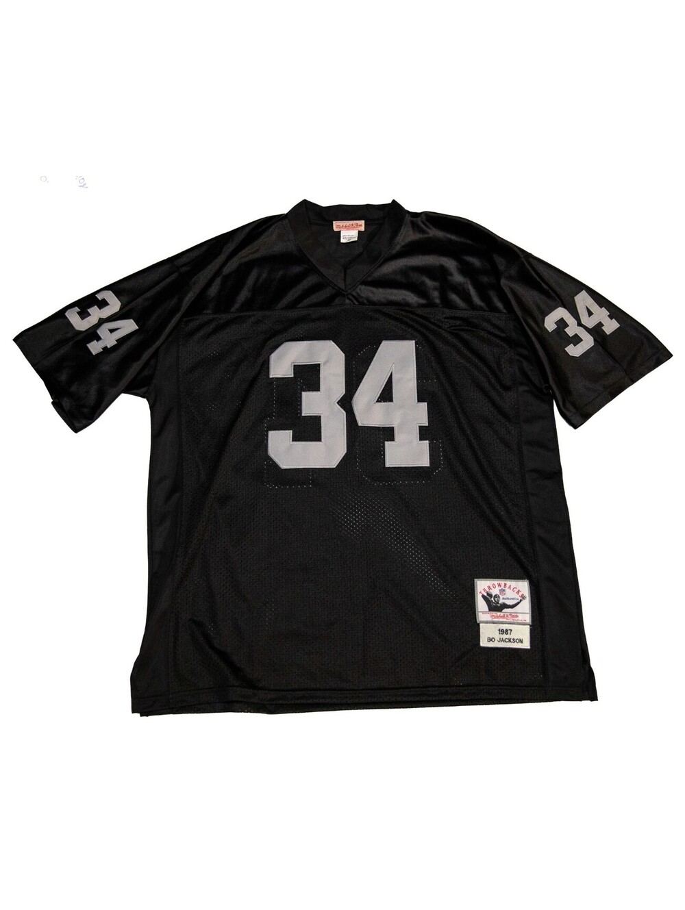 NFL Raiders Bo Jackson #34 1988 Throwback Legacy Jersey Black Men's 56 / 2XL